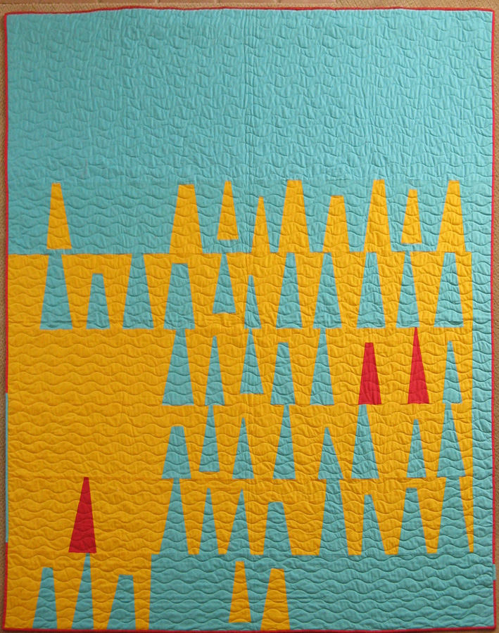 2015 Charity Quilt, "Castles in the Sand"